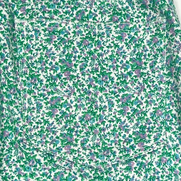 J.Crew Green/Purple Floral Toothpick Skinny Stretch Jeans Women's Size 25 - Picture 9 of 9